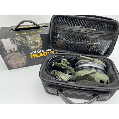 6TH GEN TACTICAL HEADSET тактическая гарнитура, звукосниматель и шумоподавление, активные в Туле