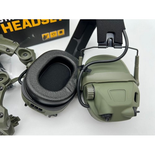 6TH GEN TACTICAL HEADSET тактическая гарнитура, звукосниматель и шумоподавление, активные в Туле