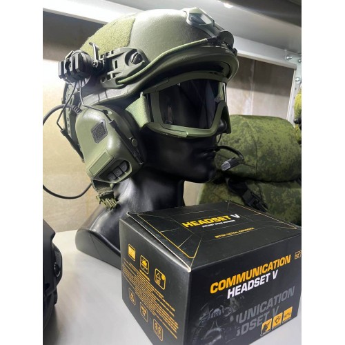 "COMMUNICATION HEADSET V" Активные тактические наушники для стрельбы в Туле