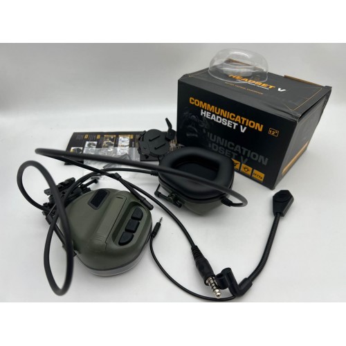 "COMMUNICATION HEADSET V" Активные тактические наушники для стрельбы в Туле