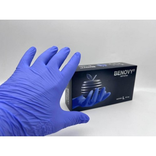BENOVY MULTICOLOR НИТРИЛ медицинские цветные перчатки в Туле