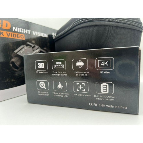 Бинокль ночного видения 3D NIGHT VISION / 4K VIDEO  (с креплением на голову)  в Туле