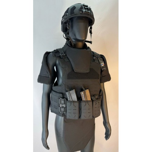 Бронежилет разгрузочный UNIVERSAL ARMOR в Туле (СВМПЭ + бронеплиты Бр5 класса) черный