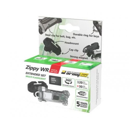 Наключный фонарь Armytek Zippy Extended Set WR (Grey Onyx) в Туле