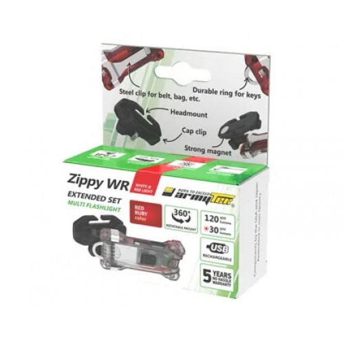 Наключный фонарь Armytek Zippy Extended Set WR (Red Ruby) в Туле